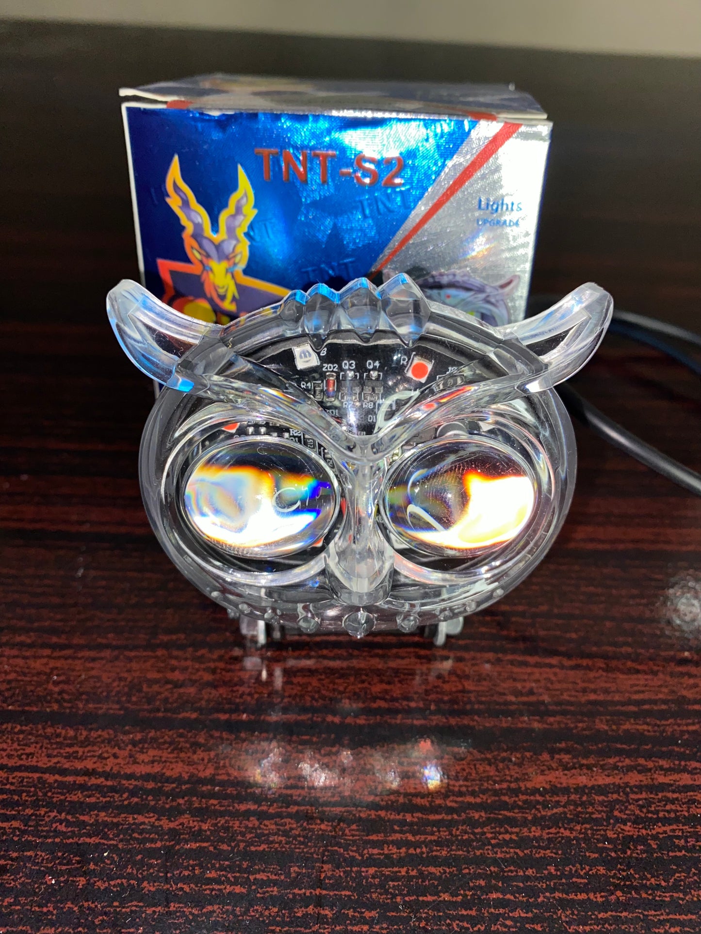 OWL SHAPE LIGHT WITH MULTI COLOUR (SHINE ON WHEEL)